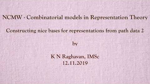 The path model (continued) 8 by K.N.Raghavan