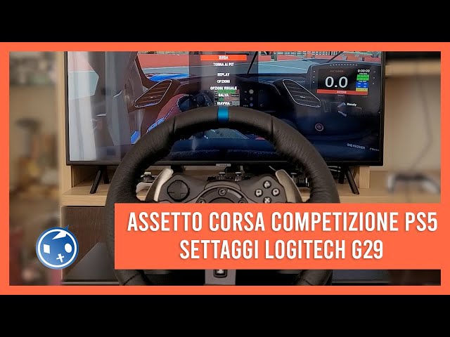 Assetto Corsa Competizione PS4/PS5 - Come regolare i gradi del volante  Logitech G29 