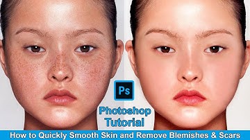 How to Quickly Smooth Skin and Remove Dark Spots, Blemishes & Scars - Photoshop Tutorial