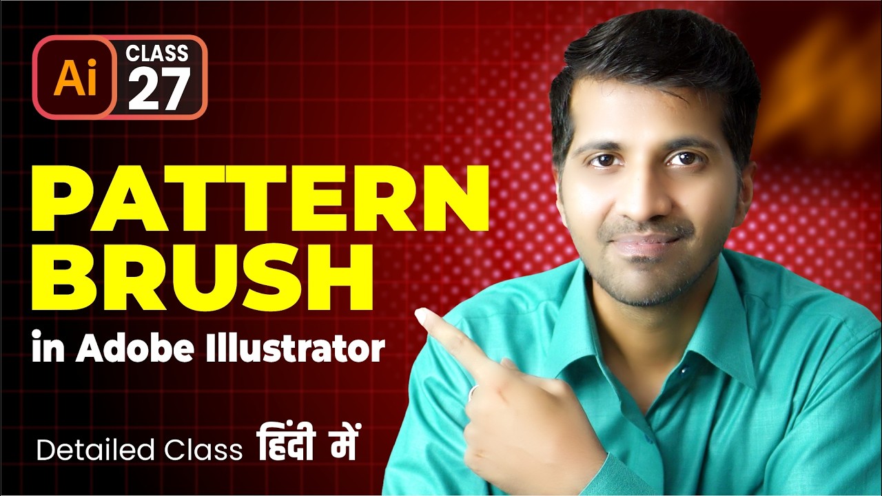 Seamless Pattern Brush in Adobe Illustrator | Class 27 - YouTube