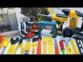 12-Minute Unboxing and Repair Tool Set:Electric Drill, Hammer, Electric Screwdriver, ASMR Review Toy