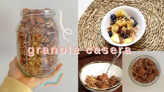 cómo hacer granola casera: sin gluten, vegana y saludable