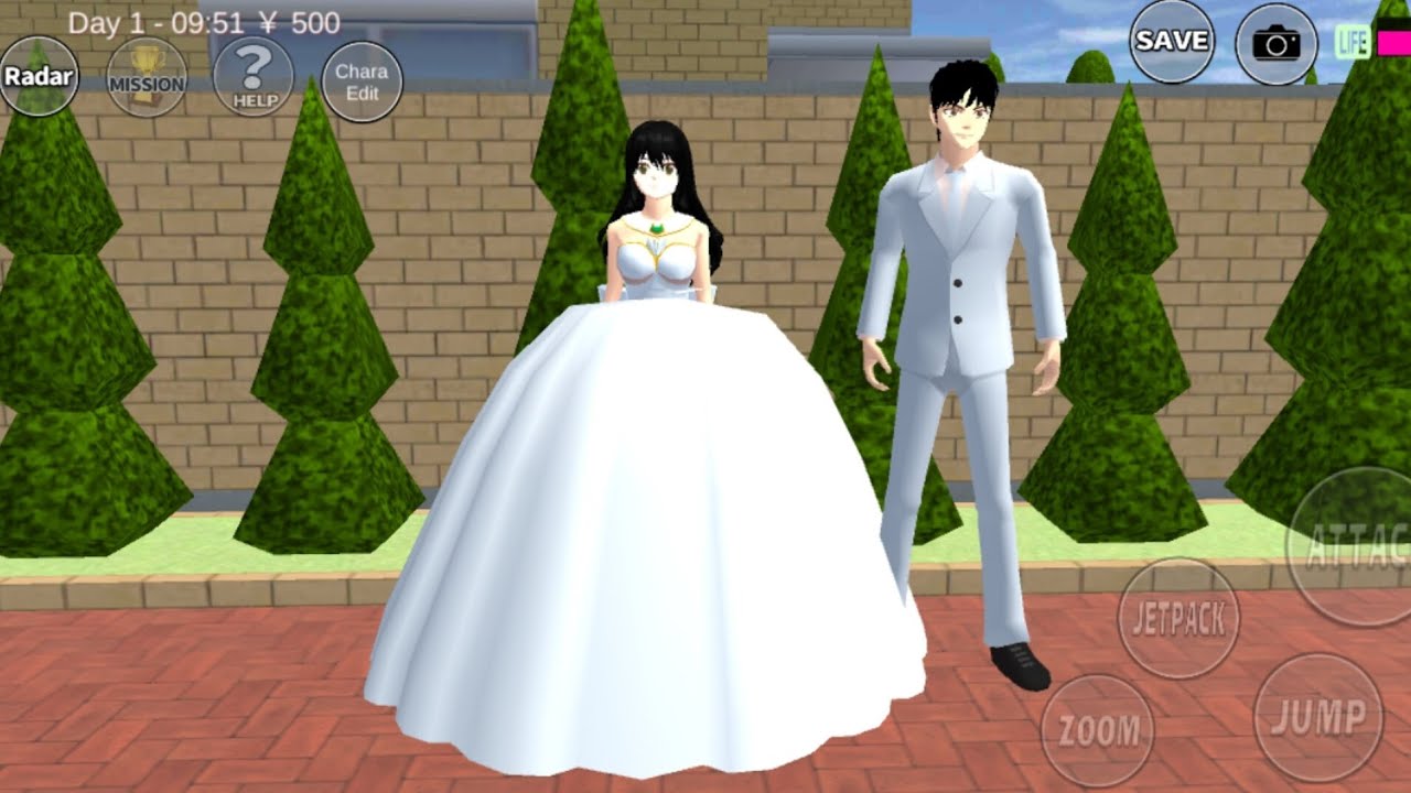 👑🤍 Royal Princess White Dress Tutorial | Sakura School Simulator ✨