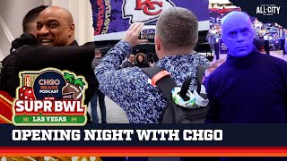 Behind-the-scenes LOOK at Super Bowl Opening Night with the CHGO Bears Podcast