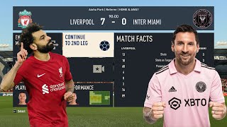 LIVERPOOL VS INTER MIAMI 1ST LEG | FIFA 23 MOD #fifa #careermode #fifa23 #fifa19