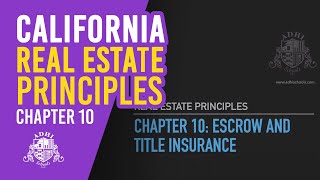 Chapter 10 real estate principles the associated recording is meant to
provide information on those who have an interest. it should not be
constr...