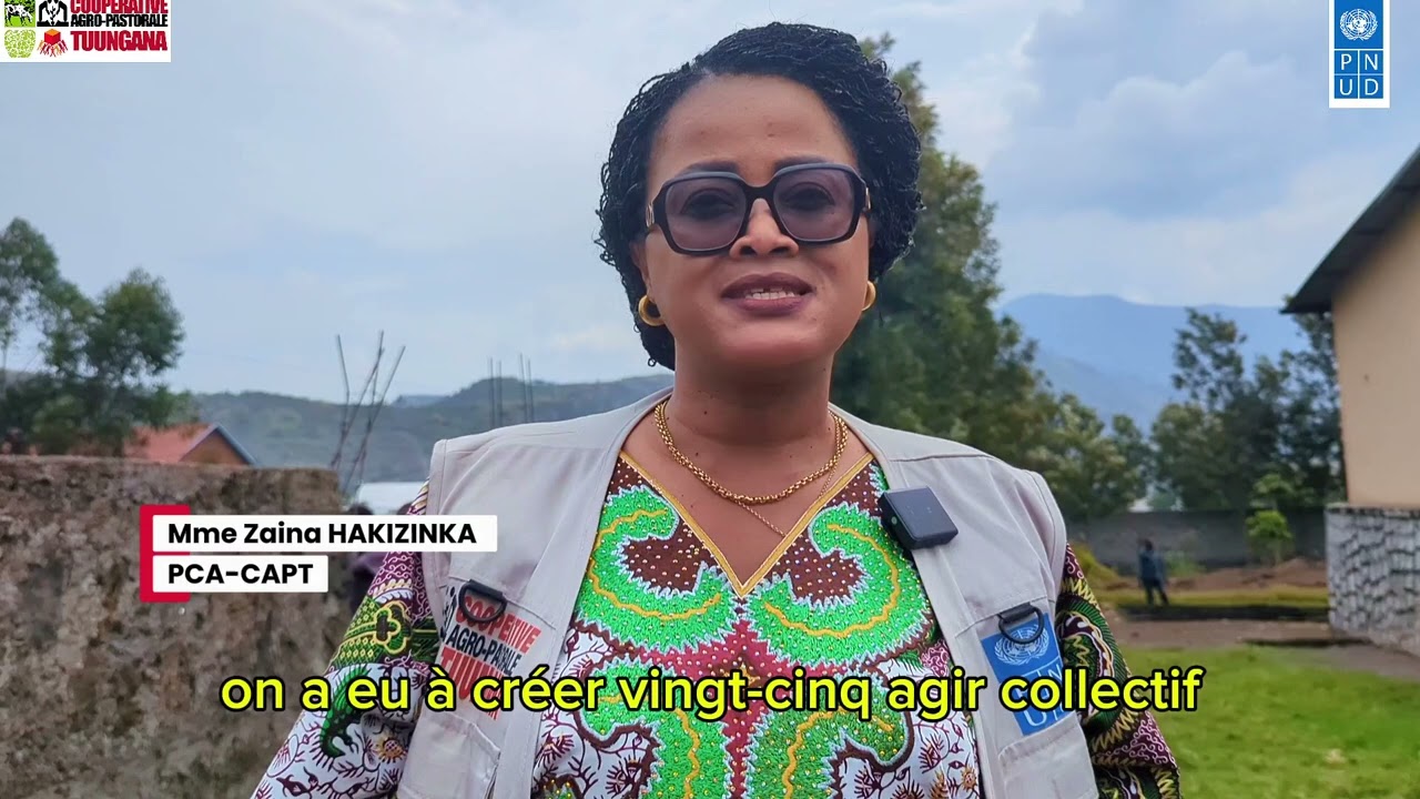 Mr. Bruno le Marquis, Coordonnateur Humanitaire de l’ONU, venu saluer et encourager nos 150 femmes