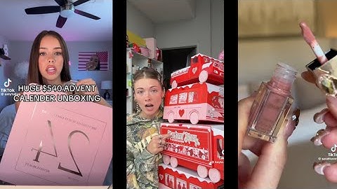 ADVENT CALENDAR UNBOXING|🎄pt. 1🎄| TIKTOK COMPILATION 2025