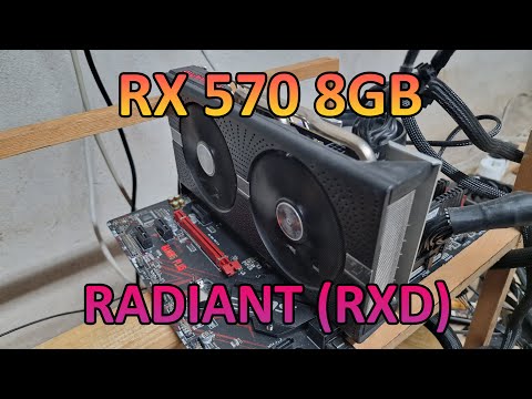 RX 570 8GB - Radiant Hashrate u0026 Profit