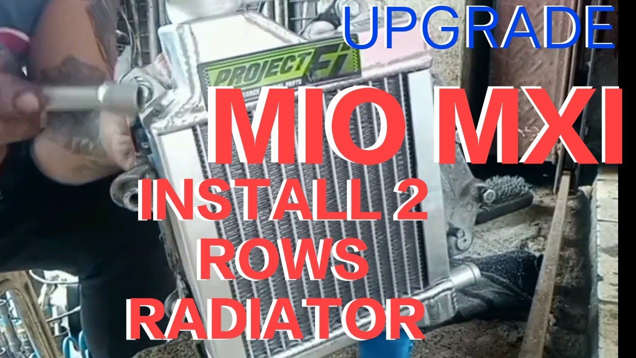 MXI 125 RADIATOR SET UP UPGRADE RADIATOR NMAX 2 ROWS REVIEW. - YouTube