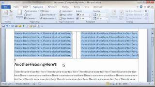 The Office Expert - Inserting Columns in Word