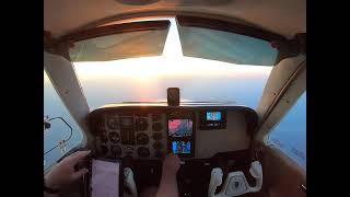 Time-Lapse Night Into Day Flight In The Beech Bonanza, 2 Hours In 4 Minutes