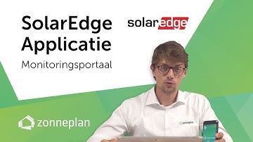 SolarEdge app voor monitoring van de zonnepanelen