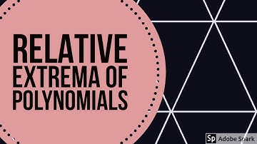 Relative Extrema of Polynomials