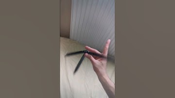 thumb chap to index chap (slow motion) (balisong/butterfly knife tricks)