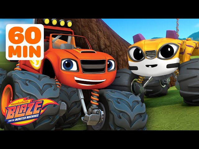 Super Blaze Rescues Babies! 👶 | 1 Hour Compilation | Blaze and the Monster Machines class=