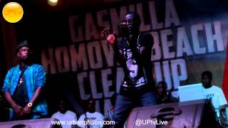 Gasmilla performs at Homowo beach clean up jam for Osu