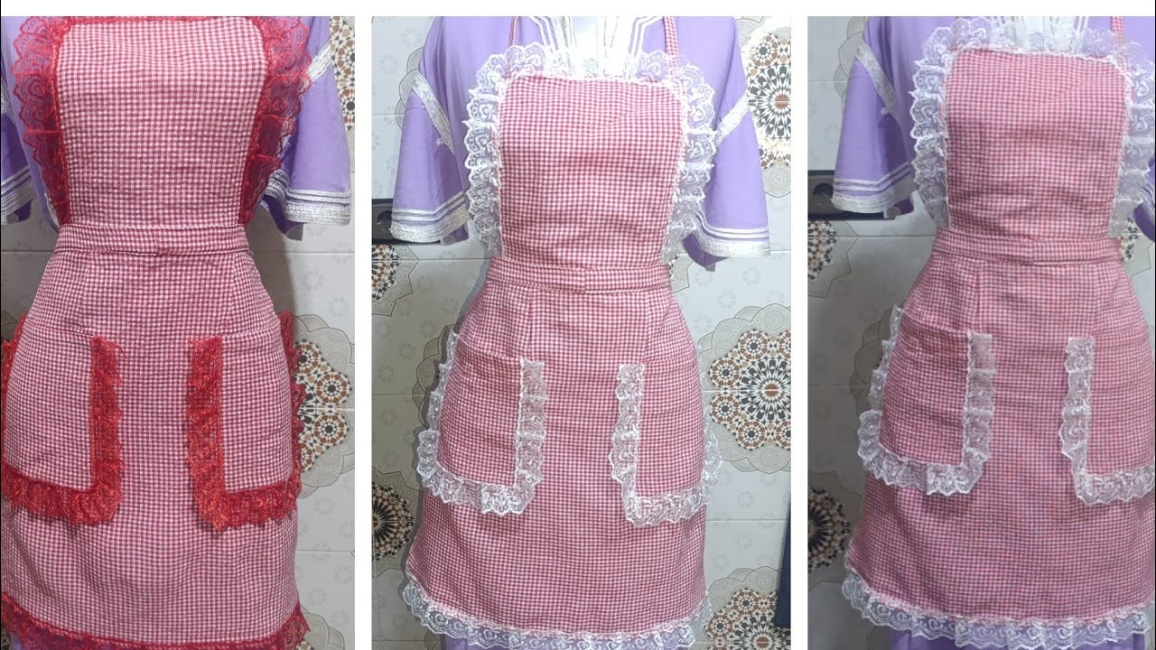 طريقة تفصيل وخياطة طابليات المطبخ كوزينة مشروع مربح مئزر المطبخ مشروع ناجح 