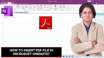 how to insert pdf file in Microsoft OneNote?