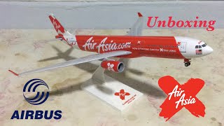 ✈AirAsia X Old Classic Airbus A330300 Unboxing(None Talking Ver.)