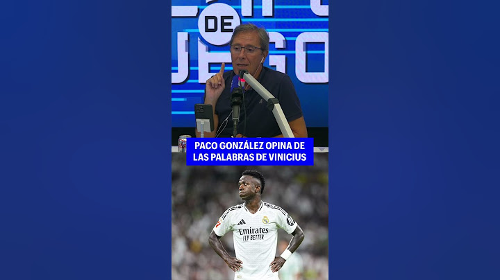 PACO GONZÁLEZ OPINA SOBRE LAS PALABRAS DE VINICIUS JR SOBRE EL MUNDIAL DE ESPAÑA 2030