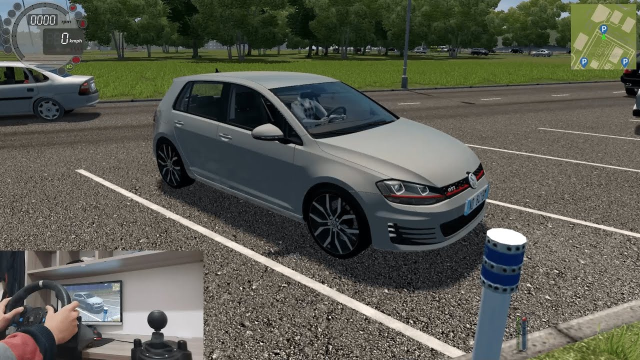 Volkswagen Golf MK7 GTI | City Car Driving | Logitech G29 With Wheel Cam