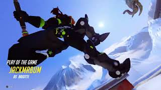 Overwatch Brigitte Triple Kills Potg - Jackmrbum
