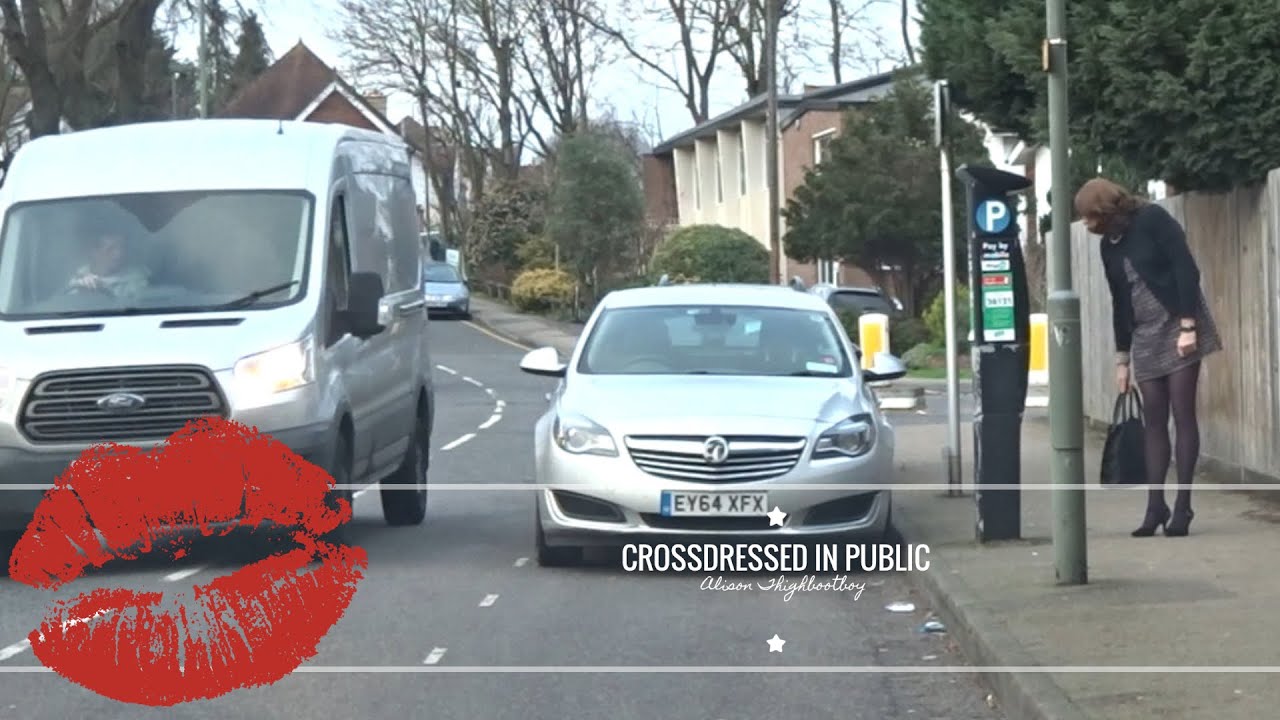 Caught Crossdressed in Public - Attracting Attention - Glamorous Crossdresser 