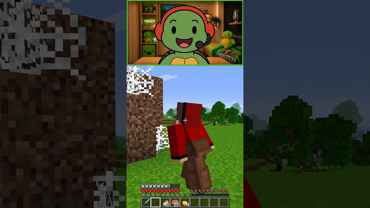 Смотреть «JJ and Mikey House Prank - MAIZEN Minecraft Animation #shorts» на YouTube Смотреть «JJ and Mikey House Prank - MAIZEN Minecraft Animation #shorts» на YouTube