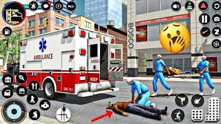 Emergency Ambulance Simulator 3D / City Ambulance Rescue Driving Gameplay / Android Gameplay screenshot 5