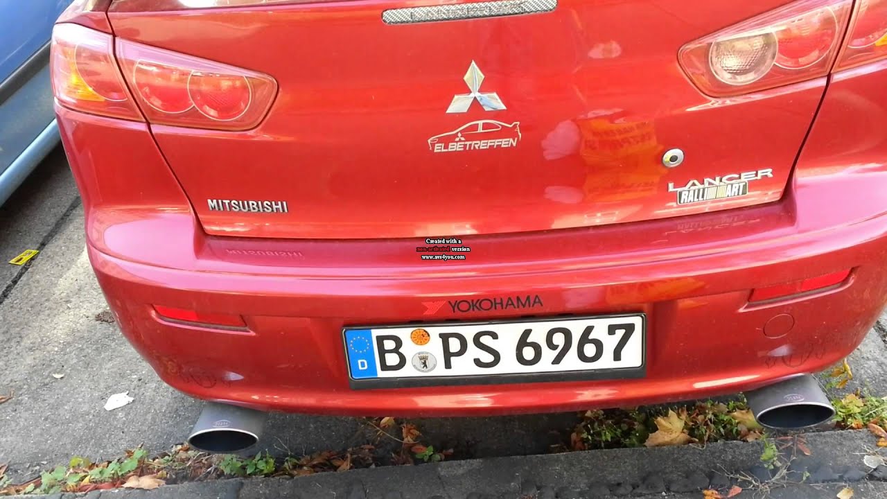 Mitsubishi Lancer CY0 Cobra Exhaust YouTube