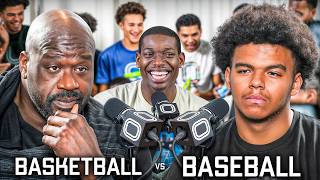 BASKETBALL vs BASEBALL: Which Sport Takes More Skill? (ft. Shaq)