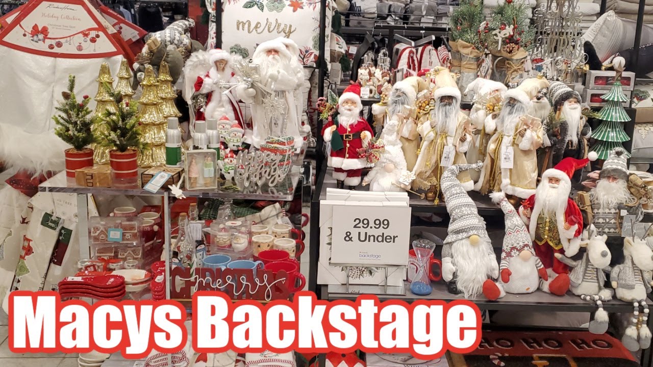 MACY'S BACKSTAGE CHRISTMAS DECOR FINDS SHOP WITH ME 2022