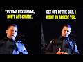 Cop Intimidation Gets Destroyed By Passenger Even Supervisor Fails To Support It
