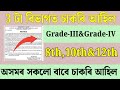 3 টা বিভাগত চাকৰি - Jobs in Assam | Assam jobs 2025 | Assam jobs vacancy 2025 |