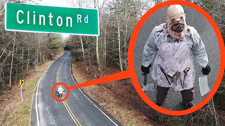 when your drone see's this on Haunted Clinton Road...