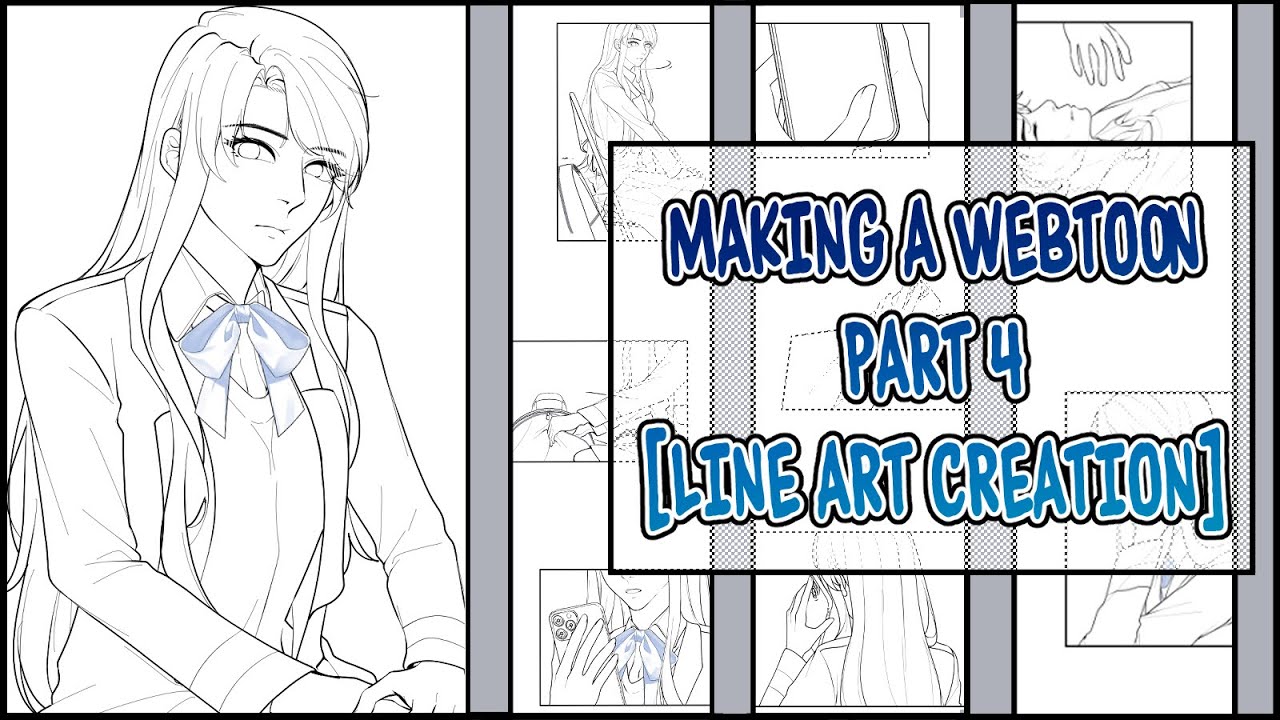 Drawing the Line Art for Your Webtoon (Webtoon Making #17) - YouTube
