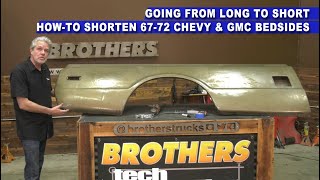 67-72 Chevy & GMC Truck / How To Shorten Bed Sides / Make your Long Bed Sides Short