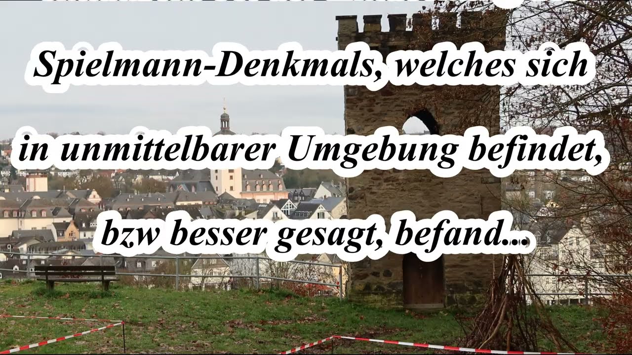 Die barocke Wasserversorgung Weilburgs (4) - Der Kranenturm (2) - Kranenturm und Spielmann Denkmal