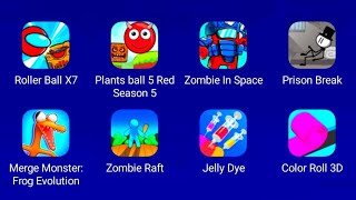 Roller Ball X7-Plants ball 5 Red Season 5-Zombie In Space-Prison Break-Merge Monster-Frog Evolution screenshot 2