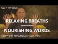 RELAXING BREATHS  and NOURISHING GUIDED WORDS  | DAY 6 PM of 360° Breathing |