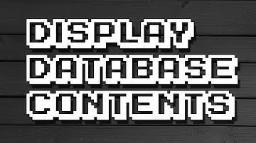 PHP How to display MySQL database data