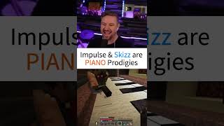 IMPULSE &amp; SKIZZ are Piano Prodigies | HC11 #impulsesv #skizzleman #hermitcraft11 #shorts