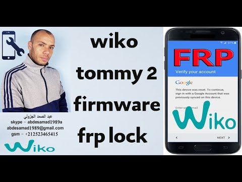 wiko tommy 2 flash firmware frp lock bypass google account 7.0