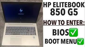 HP Elitebook 850 G5 - How To Enter Bios (UEFI) Settings & Boot Menu Option