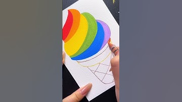 How to Draw a Cute Ice Cream Cone 🍦 | Easy Step by Step Drawing Tutorial #drawingforkids #drawing