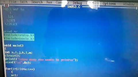 IA053 : WAP to    1   121  12321 1234321 print in specified format