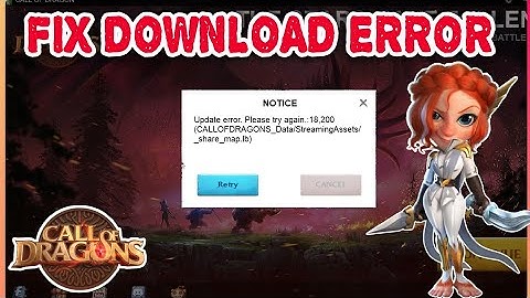 Call of dragons - how to fix PC client download error