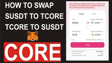 HOW TO SWAP CORE TO USDT // HOW TO EXCHANGE USDT TO CORE II Satoshi Core DAO Airdrop