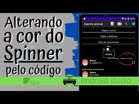 Android Studio | Alterando a cor de um Spinner através do código (programaticamente)